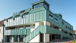 Алюминиевая кровля Система PREFALZ 08 Серый цинк P.10 Prefa
