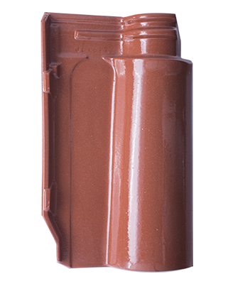 Керамическая черепица Margon Roman Mini, 266x157, Glazed Natural Red