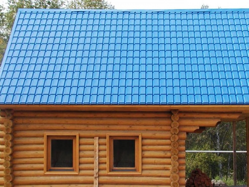 Металлочерепица модерн 0,45 PE RAL 8004 терракота