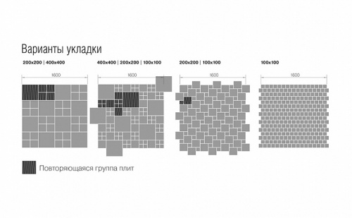 Плитка тротуарная BRAER Лувр коричневый, 100*100*60 мм